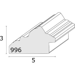 Deknudt Dřevěný rámeček S996K – Bílý nebo černý, s klarovým sklem, 30x40–40x60 cm