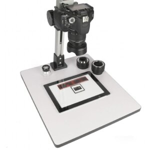 StudioKing CS-105 fotostudio set s pracovní plochou 40x48 cm a výškově nastavitelnou sloupovou konstrukcí 71 cm