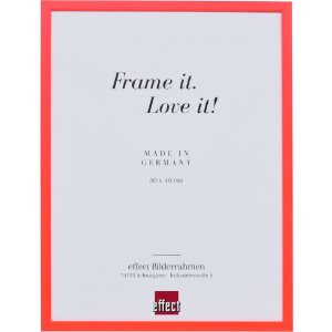 Effect Dřevěný rám s neončerveným...