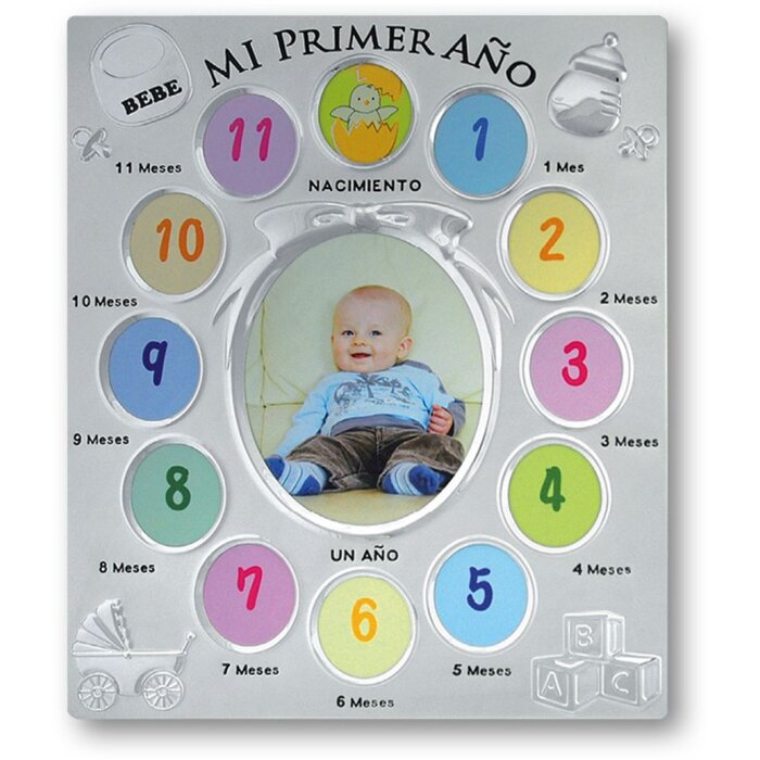 ZEP baby fotogalerie 12 měsíců španělská stříbrná lesklá (23x28 cm)