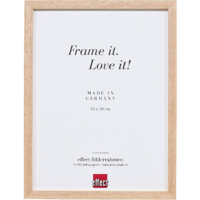 Effect Rámeček dřevěný ořech 25x80 cm s sklem a oddělovačem