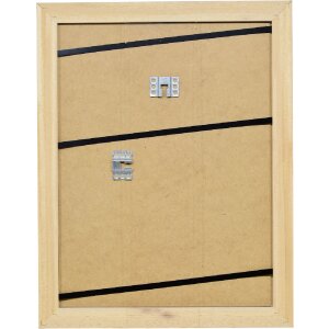 effect Dřevěný rám s profilovým lemem 30x40 cm světle šedý s muzejním sklíčkem