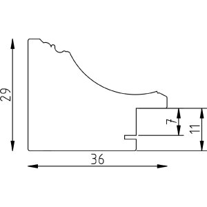 Effect dřevěný fotorámeček Profil 2420 10x15 cm šedý