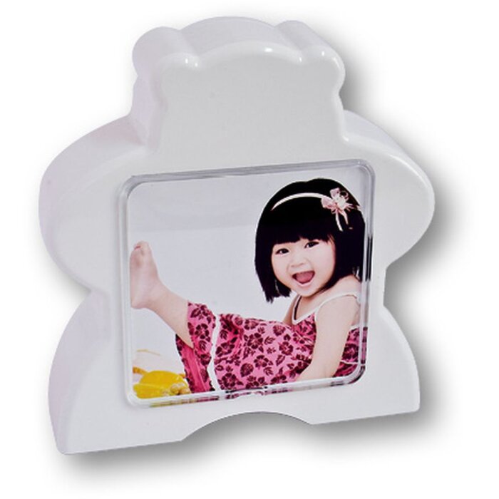 Medvídek Mince foto box na peníze Teddy 10x10 cm