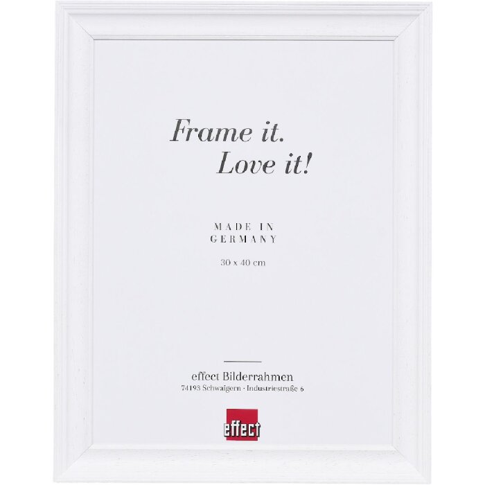 Effect dřevěný fotorámeček Profil 2420 bílý 18x32 cm s křišťálovým sklem