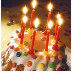 Artebene Glückwunschkarte Minikarte Kuchen Kerzen...