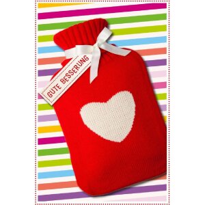 Artebene Karte Gute Besserung-Wärmflasche