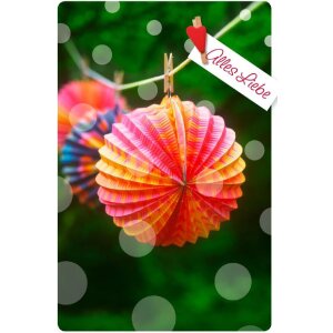 Artebene Karte Folie-Lampions