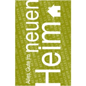 Artebene Karte Präge-Neues Heim, Farbe: nicht...