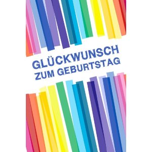 Artebene Karte Folie-Glückwunsch-Streifen-bunt