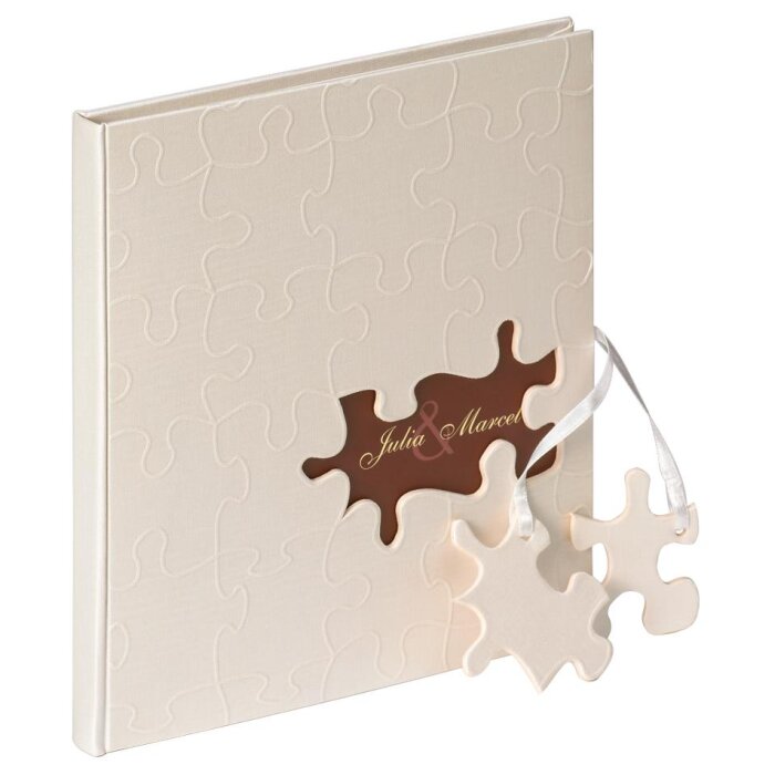 Walther svatební kniha hostů svatební kniha hostů PUZZLE 23x25 cm 144 bílých stran