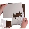 Walther svatební kniha hostů svatební kniha hostů PUZZLE 23x25 cm 144 bílých stran