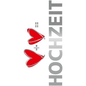 Artebene Karte Präge-Hochzeit-Herzen