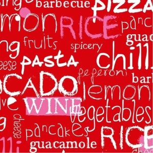 Papírové ubrousky Culinaria červené