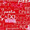 Papírové ubrousky Culinaria červené