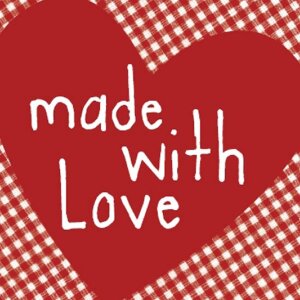 Papírové ubrousky Heart-Made w. Love-red