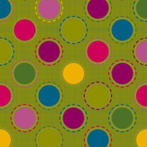 Papírové ubrousky Dots stitch moss green