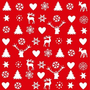 Papírové ubrousky s vánočními...