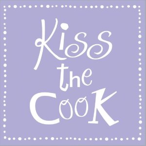 Papírové ubrousky Kiss the Cook-mauve