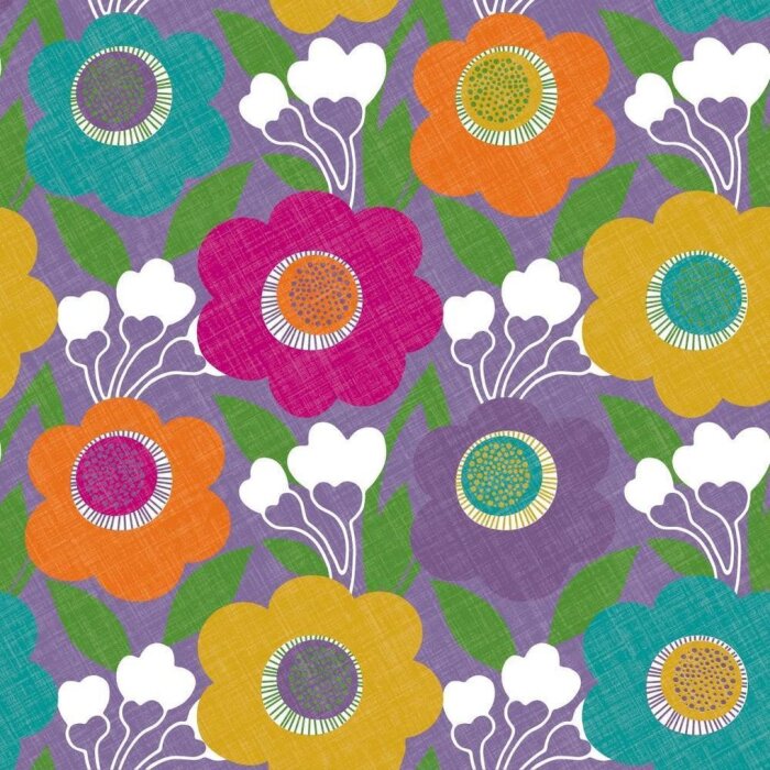 Papírové ubrousky blossom-modern-plum