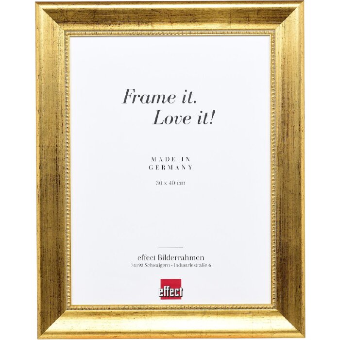 Effect Dřevěný rámeček na obrazy Profil 95 zlatý 40x60 cm s muzejním sklem