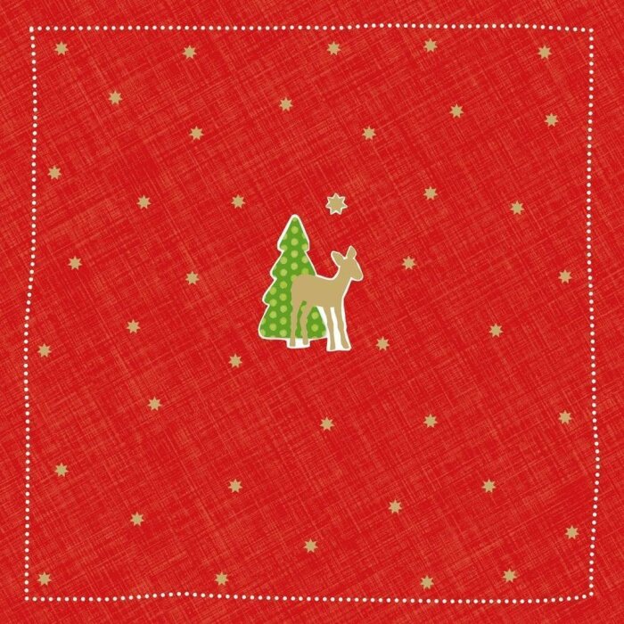 ARTEBENE papírové ubrousky Bambi-malé červené