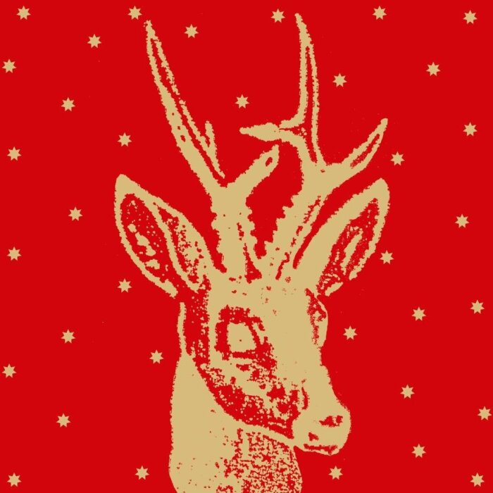 Papírové ubrousky Artebene roebuck-red-gold