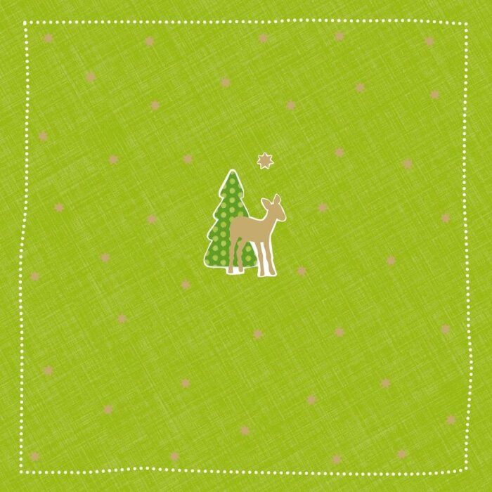 Papírové ubrousky Bambi-malá-zelená
