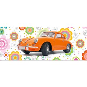 Artebene Karte Porsche Blüten 21x8 cm