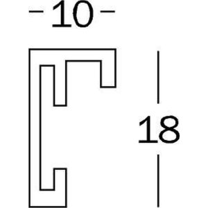 Židle Walther s hliníkovým rámem 30x30 černá