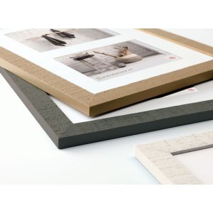 Dřevěný rám galerie Walther HOME krémově bílý 2 fotografie 10x15 cm