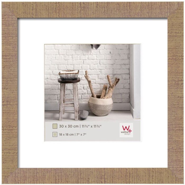 Dřevěný rám Walther HOME 20x20 cm béžovo-hnědý