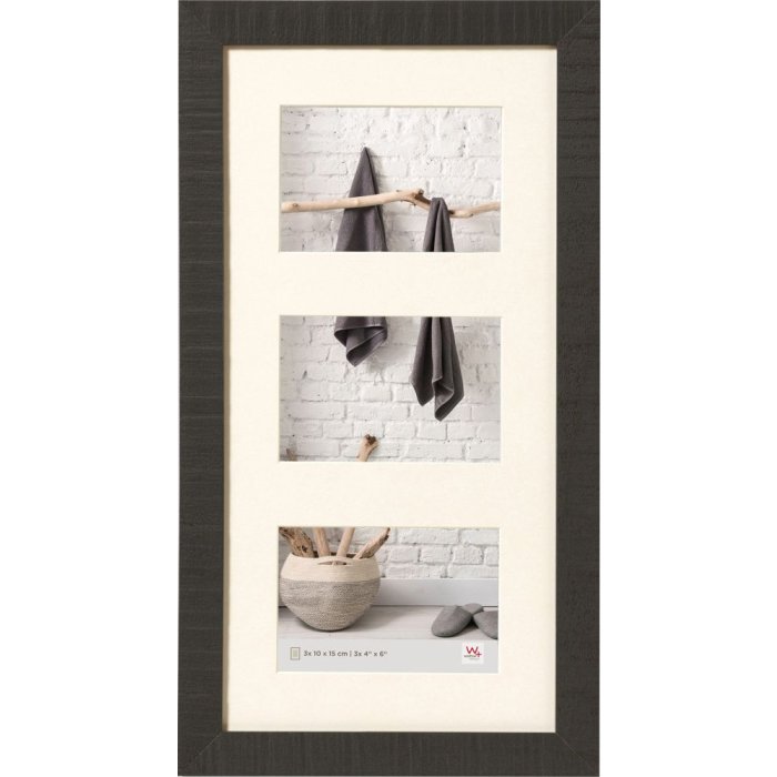 Dřevěný rámeček Walther HOME black na 3 fotografie 10x15 cm