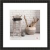 Dřevěný rám Walther HOME 50x50 cm černý pasparta 35x35 cm hrubé řezané sklo