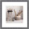 Dřevěný obrazový rám Walther HOME 50x50 cm šedý s paspartou 35x35 cm