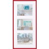 Plastový rámeček Walther New Lifestyle červený 3 fotografie 10x15 cm