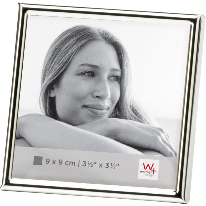 Kovový portrétní rám Walther Chloe 9x9 cm stříbrný lesklý