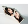 Walther dvojitý rám Chloe portrétní rám 2 fotografie 13x18 cm stříbrný