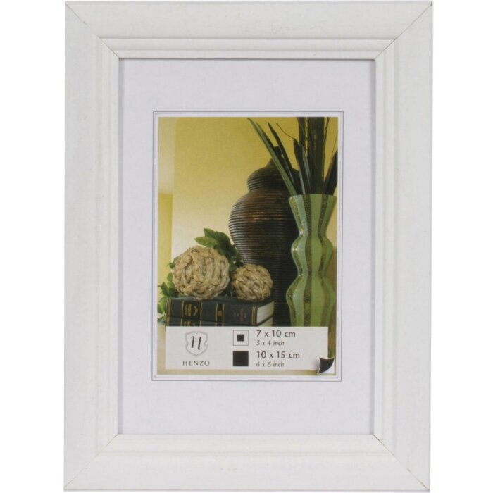 Dřevěný obrazový rám Henzo Artos 10x15 cm bílý