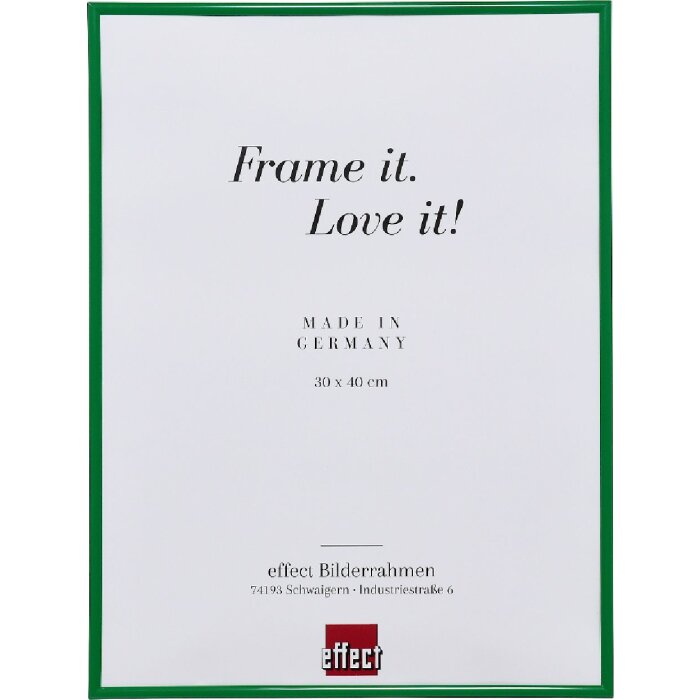 Effect Plastový obrazový rám 10x10 cm zelený s umělým sklem