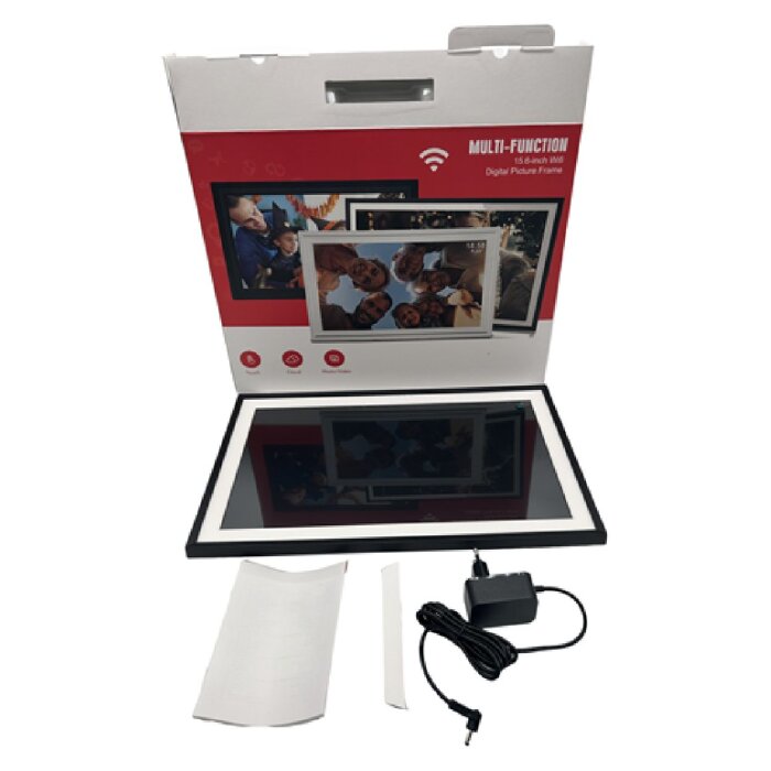 Frameo Digitální obrazový rám 15,6 palce černý