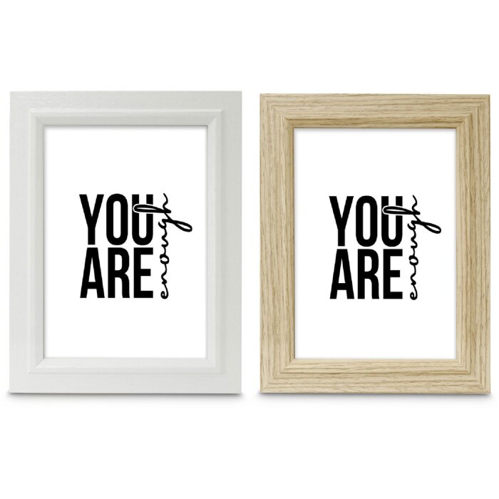 Hama Dřevěný rámeček Chic bílý nebo dub různé formáty