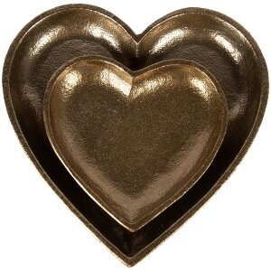 Clayre & Eef Dekorační mísa zlatá 21x21 cm