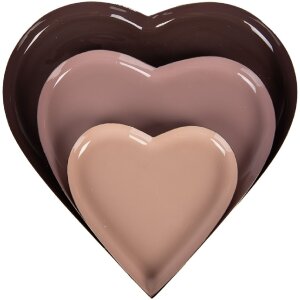 Clayre & Eef Dekorační misky (3) růžové...