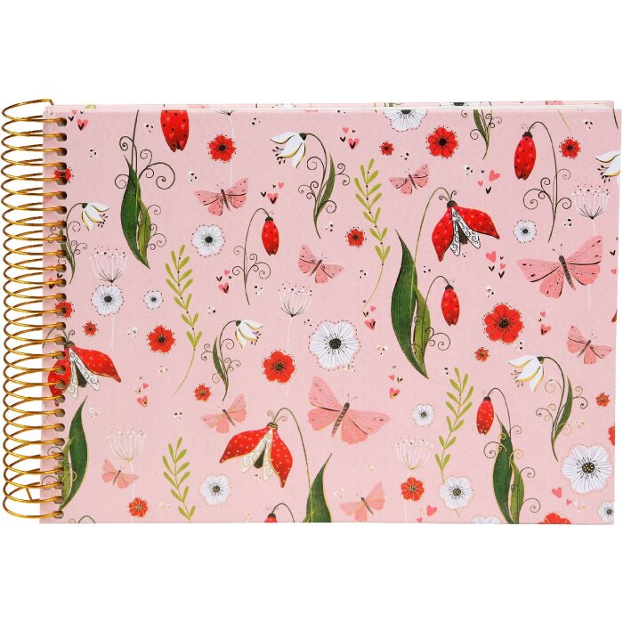 Goldbuch Spirálový album Secret Garden růžový 23x17 cm