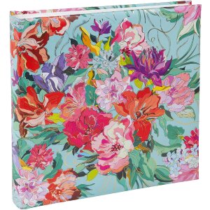 Goldbuch Fotoalbum Velvet Bloom 25x25 cm s zlatou gravírováním a pergamenovými listy