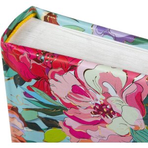 Goldbuch Fotoalbum Velvet Bloom 30x31 cm květovaný reliéfní zlatý design