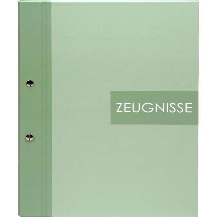 Goldbuch Mapa na známky Zweiklang matcha 24x31 cm s 12 průhlednými obaly