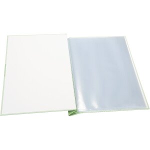 Goldbuch Mapa na známky Zweiklang matcha 24x31 cm s 12 průhlednými obaly