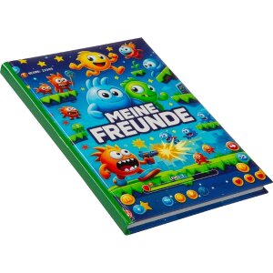 Goldbuch Kniha přátel Level Up! 15x21 cm DIN A5 – 88 ilustrovaných stran